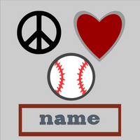 Baseball (Boys) - Baseball Peace Love Baseball